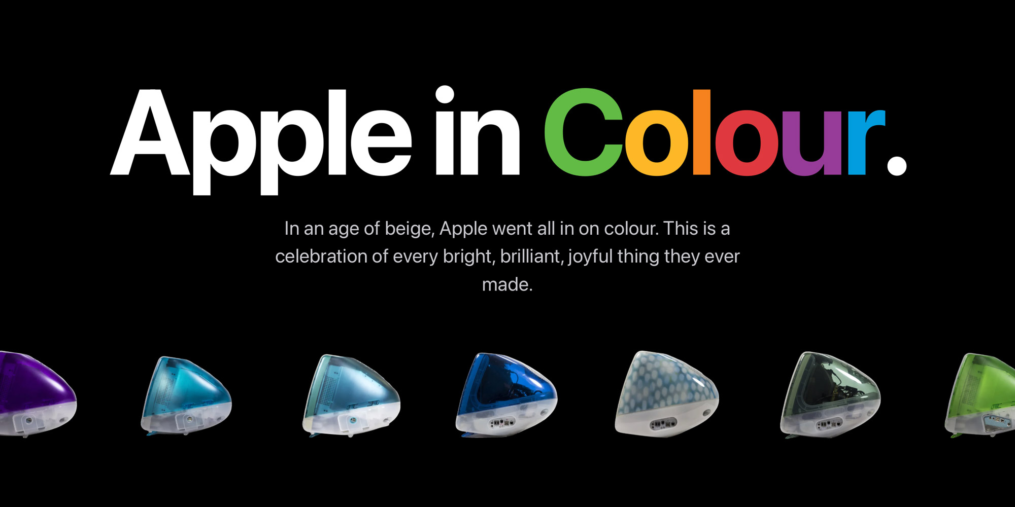 Apple in Colour собрал 341 цвет продуктов за 30 лет