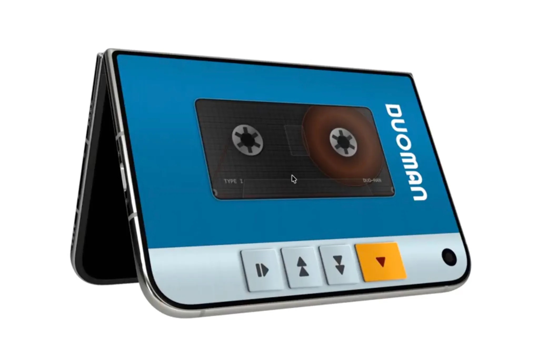 Duo-Man превращает складной iPhone Duo в виртуальный Walkman