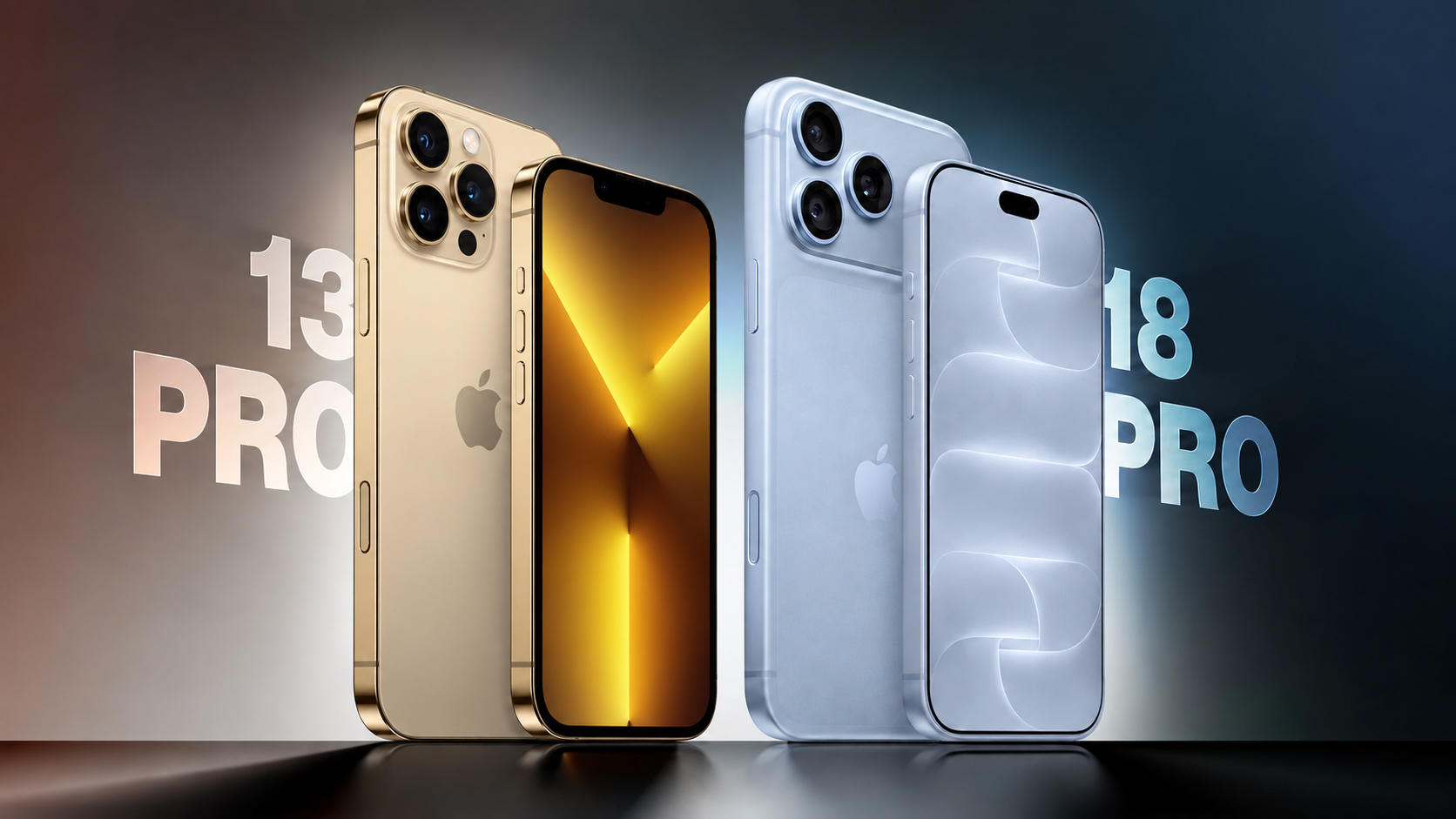 iPhone 13 Pro и iPhone 18 Pro: сравнение пяти лет обновлений